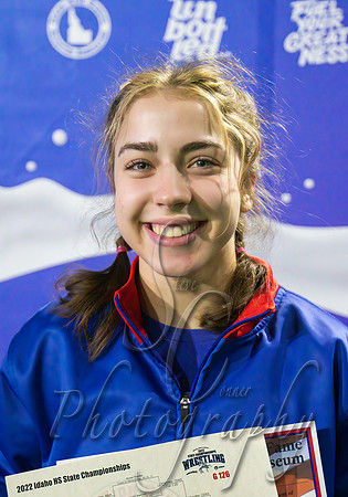 2022 Girls State 126lb Champion - Alyssa Randles - Coeur d'Alene 2