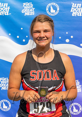 2A Girls Shot Put Champion - Izzy Shelton - Soda Springs