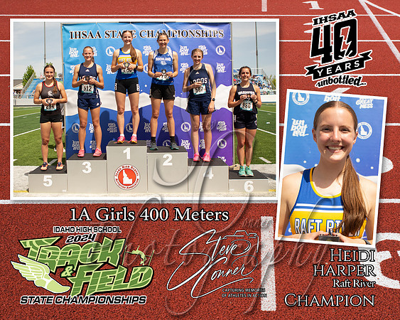 1A Girls 400 M Heidi Harper