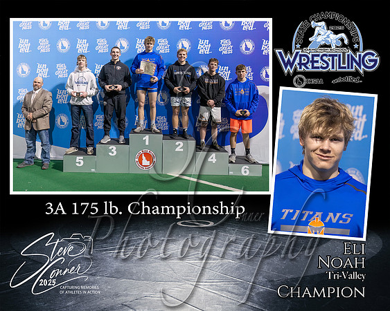 3A Wrestling Memory Mate Eli Noah 175 Champion