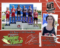 5A Boys 110 Hurdles Spencer Van Orden