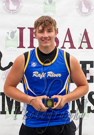 1A Boys Discus Champion Ryan Spaeth  Raft River