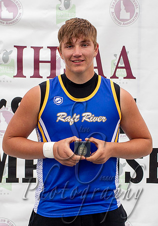 1A Boys Shot Put Champion Ryan Spaeth Raft River