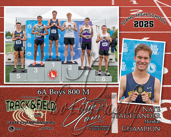 6A Boys 800 M Champion - Nate Stadtlander