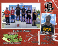 4A Boys Discus Rakeem Johnson