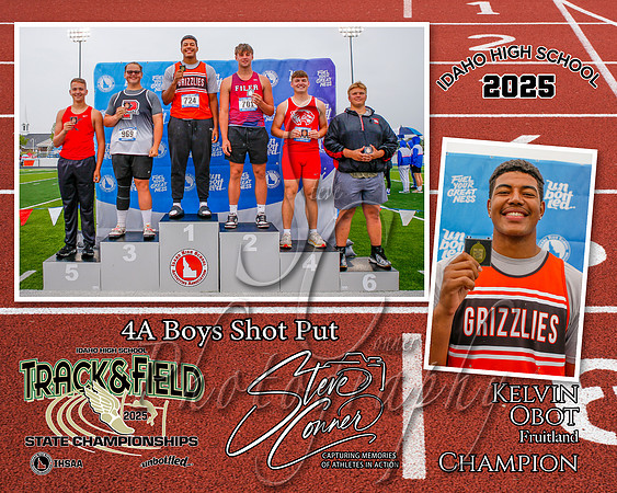 4A Boys Shot Put Champion - Kelvin Obot
