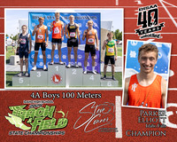 4A Boys 100 Meter Parker Elliott