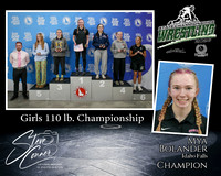 Girls 110lb Champion - Mya Bolander - Idaho Falls