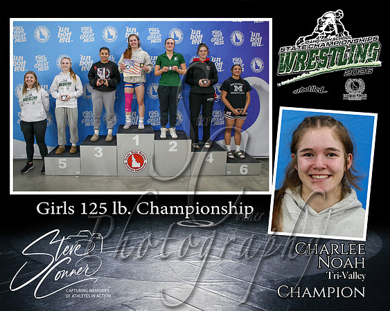 Girls 125lb Champion - Charlee Noah - Tri-Valley