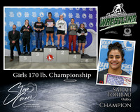 Girls 170lb Champion - Sarah Toribau - Oakley.