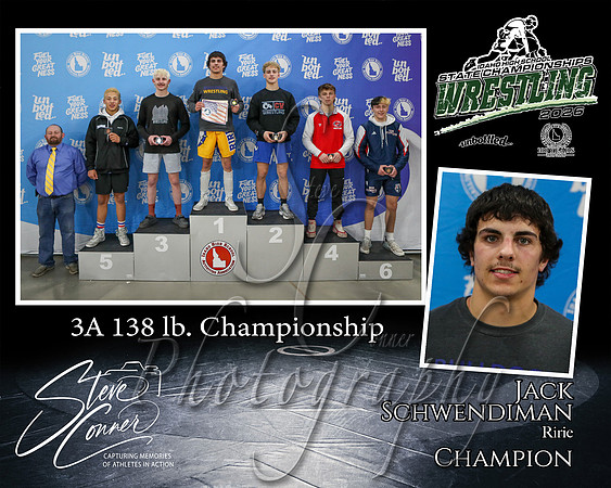 3A 138lb Champion - Jack Schwendiman - Ririe