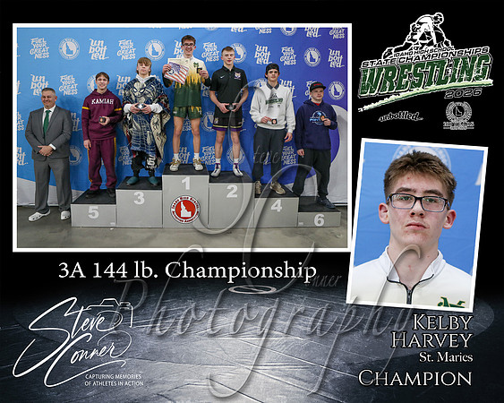 3A 144lb Champion - Kelby Harvey St. Maries