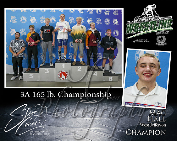 3A 165lb Champion - Mac Hall - West Jefferson