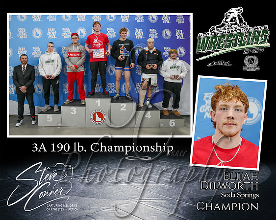 3A 190lb Champion - Elijah Dilworth - Soda Springs
