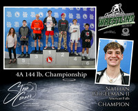 4A 144lb Champion - Nathan Gugelman ii - American Falls
