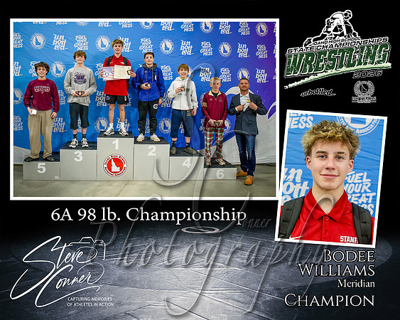 6A 98lb Champion - Bodee Williams - Meridian