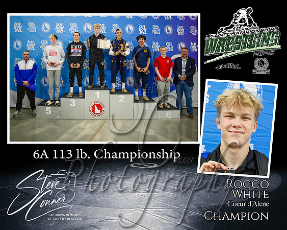 6A 113lb Champion - Rocco White - Coeur d'Alene