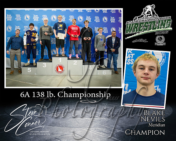 6A 138lb Champion - Blake Nevils - Meridian