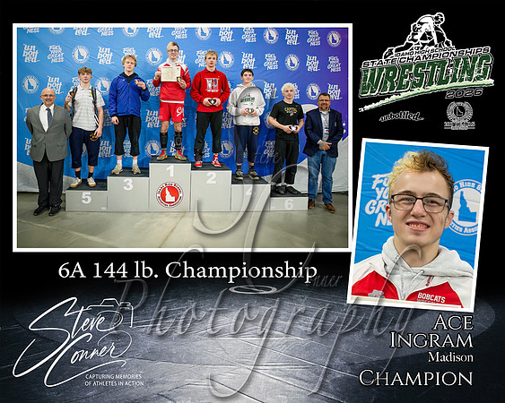 6A 144lb Champion - Ace Ingram - Madison
