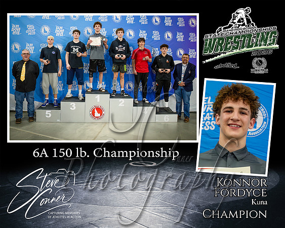 6A 150lb Champion - Konnor Fordyce - Kuna
