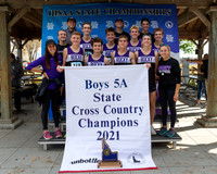 2021 5A Boys State X-Country Championship Awards