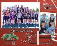 2026 5A Boys State 4x200 Relay Champions - Moscow