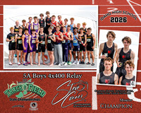 2026 5A Boys State 4x400 Relay Champions - Moscow