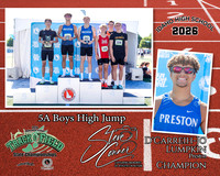 2026 5A Boys State High Jump Champion - D'Carreih-Jo Lumpkin  - Preston
