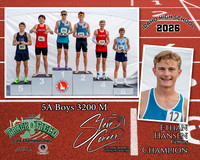 2026 5A Boys State 3200 M Champion - Ethan Hansen Century