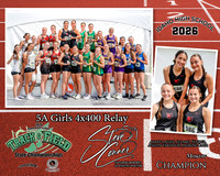 2026 5A Girls 4x400 Relay Champions - Moscow