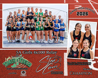 2026 5A Girls 4x100 Relay Champions - Moscow