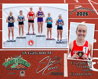 2026 5A Girls 800 M Champion - Elizabeth Storms  - Sandpoint