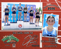2026 5A Girls 1600 M Champion - Raelee Richardson  - Twin Falls