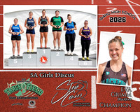 2026 5A Girls Discus Champion - Eva Grimm - Blackfoot
