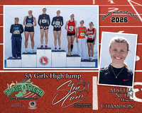 2026 5A Girls HIgh Jump Champion - Mattea Nuhn - Moscow