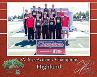 2026 6A Boys Academic Champions - Highland