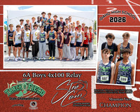 2026 6A Boys State 4x100 Relay Champions - Mountain View