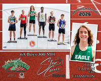 2026 6A Boys State 300 MH Champion - Trey Larson - Eagle
