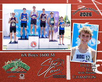 2026 6A Boys State 1600 M Champion - Hyrum Tuft - Rocky Mountain