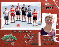 2026 6A Boys State Discus Champion - Brayden Maughan - Rigby