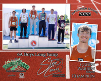 2026 6A Boys State Long Jump Champion - Caden Warren  - Ridgvue