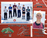 2026 6A Boys State High Jump Champion - Tobin Knudson  - Centennial