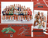2026 6A Girls 4x100 Relay Champions - Captial