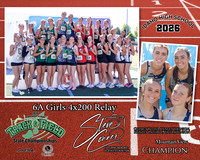 2026 6A Girls State 4x200 Relay Champions - Mountian View