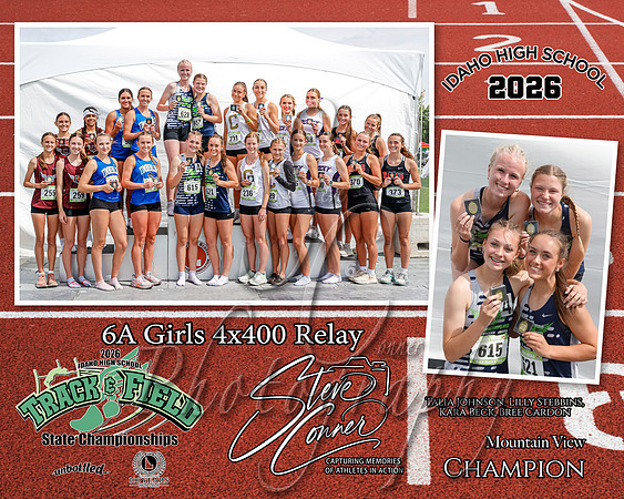 2026 6A Girls State 4x400 Relay Champions - Mountain View
