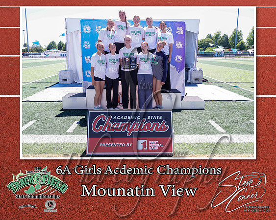 2026 6A Girls Academic Champions - Mountain View