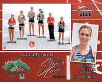 2026 6A Girls State 200 M Champion - Quincy Keller - Mountain View