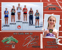 2026 6A Girls State 400 Champion - Lily Munson - Rocky Mountain