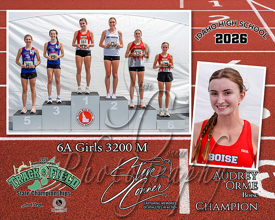 2026 6A Girls State 3200 M Champion - Audrey Orme