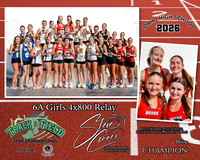2026 6A Girls State 4x800 Relay Champions - Boise